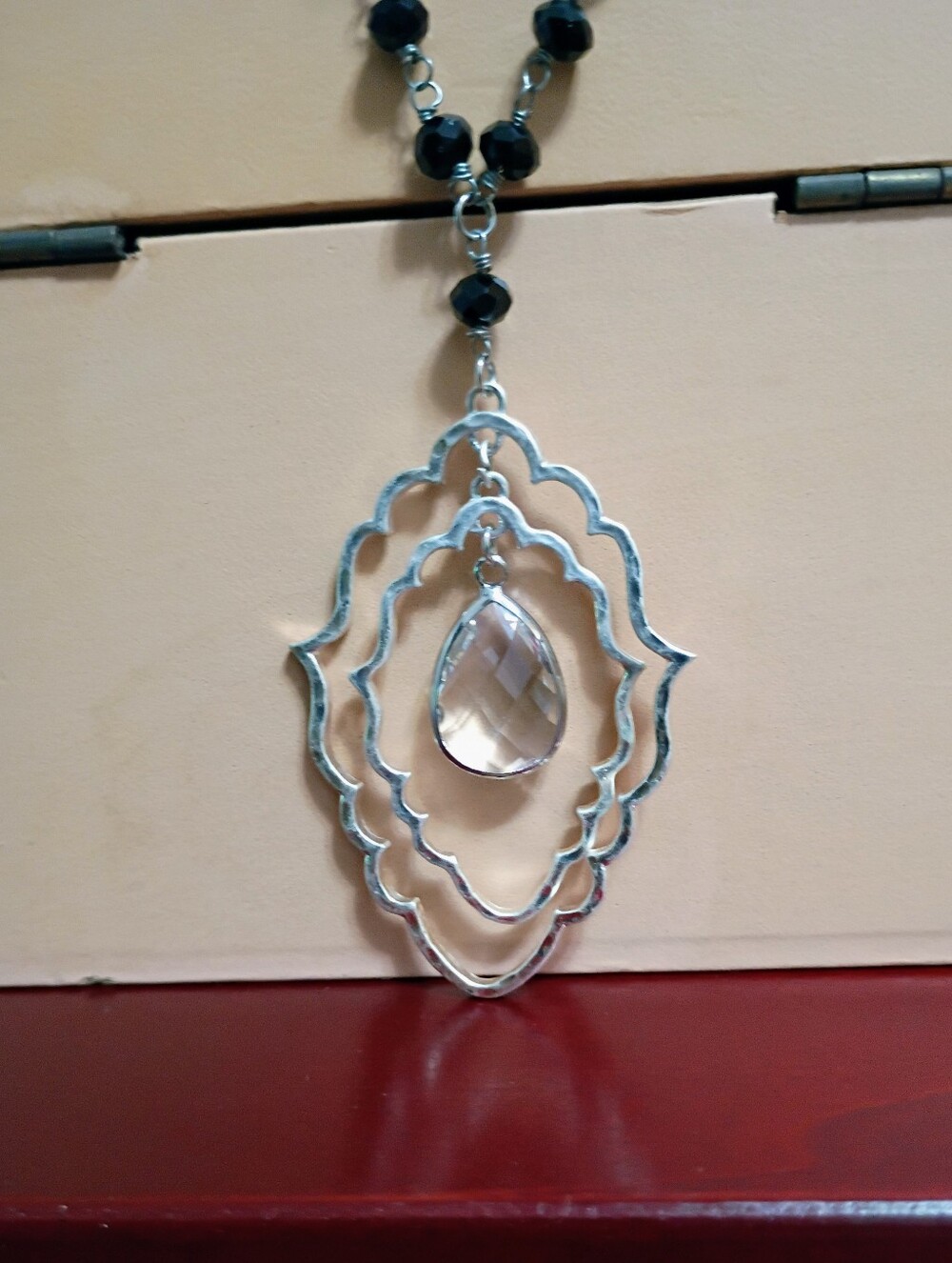 Splendid Iris Crystal Necklace